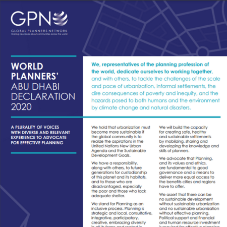 Global Planners Network (GPN) Declaration – 2020