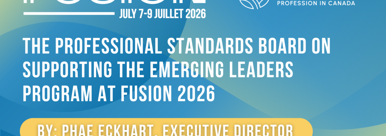 The Professional Standards Board on Supporting the Emerging Leaders Program at FUSION 2026